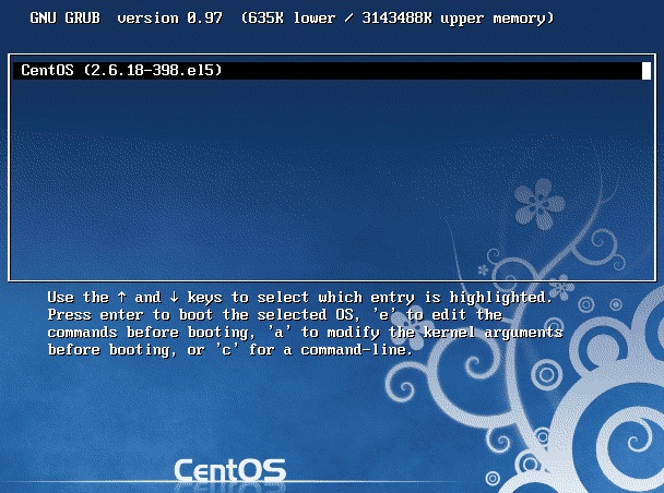 Menu Interface - GRUB Legacy
