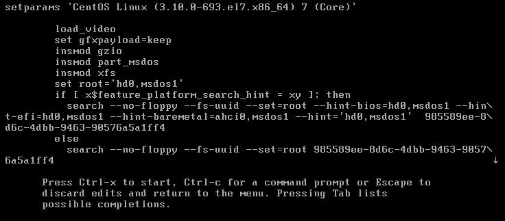 Menu Entry Editor Interface - GRUB 2